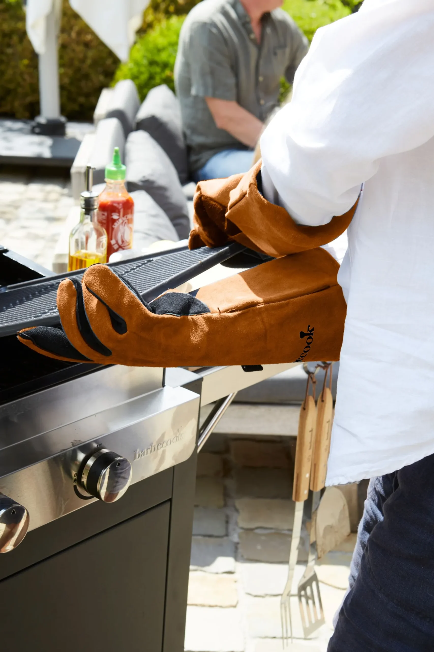 Set van 2 zacht lederen handschoenen