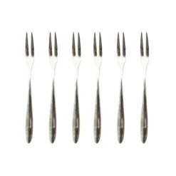 Set van 6 zeevruchtenvorken