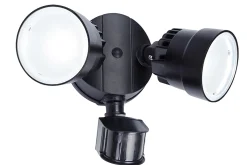 Shrimp wandlamp security licht met sensor zwart led 12w