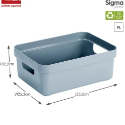 Sigma home opbergbox 9l blauw