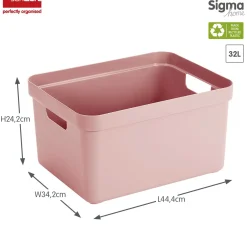 Sigma home opbergbox 32l roze