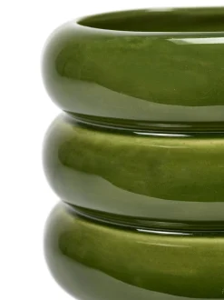 Sixties Sierpot m 12,5x12,5x11,5 groen