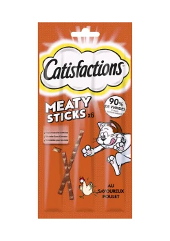 Snacks voor katten |catisfaction stick kip 14x30g