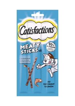 Snacks voor katten |catisfaction stick zalm 14x30g