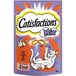 Snacks voor katten |catisfaction mix kip-eend 60g