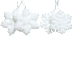 Sneeuwvlok foam11cm wit
