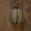 Solar lampion 25cm grijs/marrakesh