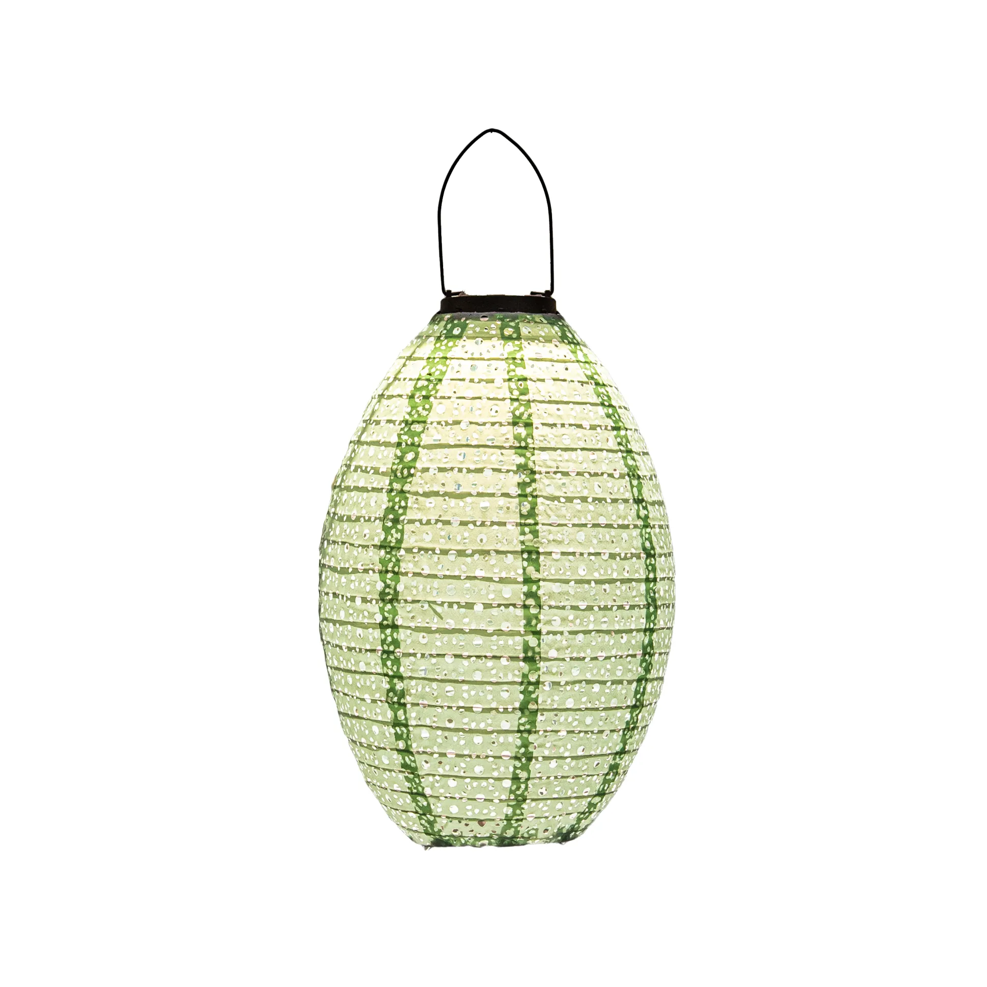Solar lampion 22x32cm sage groen / marrakesh