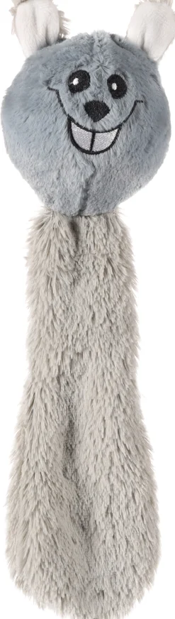 Speelgoed lulu muis met bal lichtgrijs