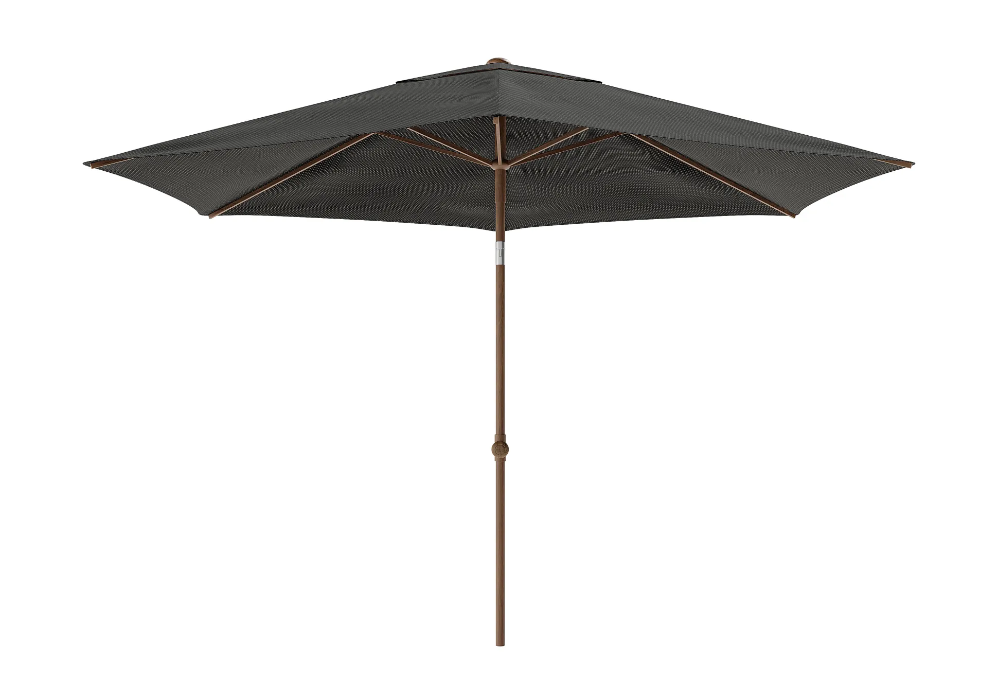 Staparasol miami d300 alu/teak-grijs