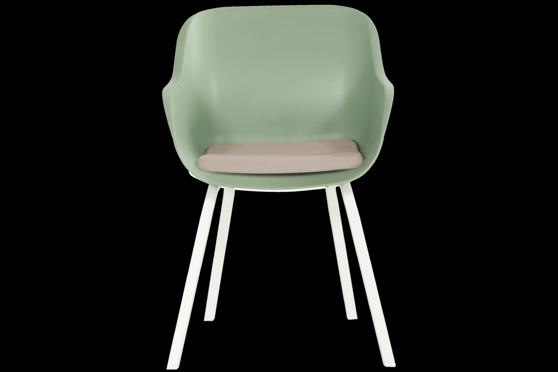 Stoel Le Soleil wit/groen