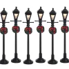 Straatlantaarn op gas, set van 6, b/o (4,5v)