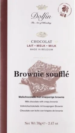 Tablet melk knapperige brownie