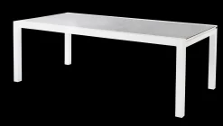 Tafel Lugano wit/grijs verlengbaar tot 330cm