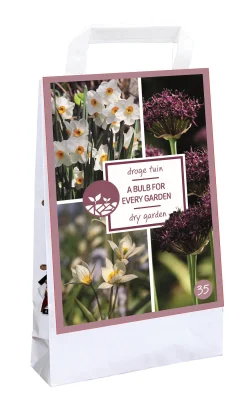 Tas 'a bulb for every garden' met 35 bloembollen dry garden