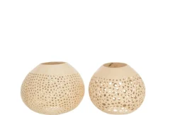 Theelichthouder kokosnoot