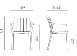 Tiberina armchair corda