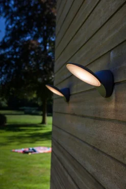 Tona wandlamp donkrgrijs