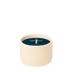 Tuinkaars in ronde terracotta schaal wit 11u - zwart