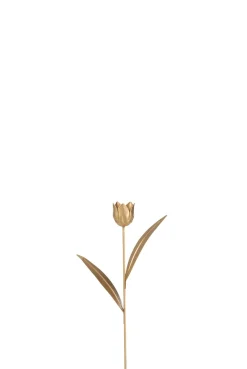 Tulp metaal goud s (8x4x30cm)