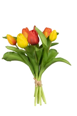 Tulpenbundel geel/rood/oranje mix