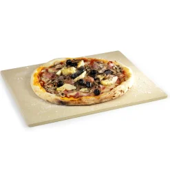 Universele pizzasteen uit vuurvaste klei 43x35x1,2cm