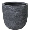 Utah egg pot graphite d45h43