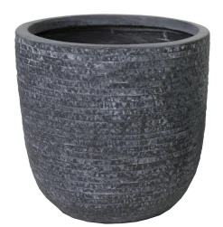 Utah egg pot graphite d39h38