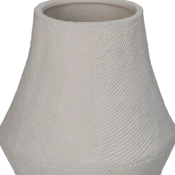 Vaas poselein wit 12.6x12.6x15.3cm