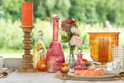 Vaas romeins hals glas oranje