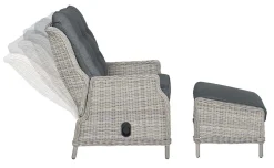 Veracruz verstelbare relaxfauteuil met voetenbank