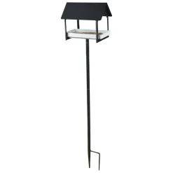 Voedertafel op pin antractiet/wit