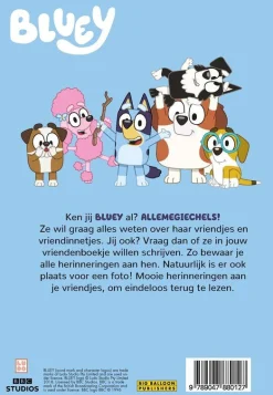 Vriendenboek - bluey - creatief vriendenboek voor kinderen