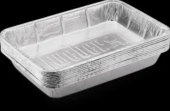 WEBER ALUMINIUM LEKBAKJES GROOT, SET VAN 10 STUKS
