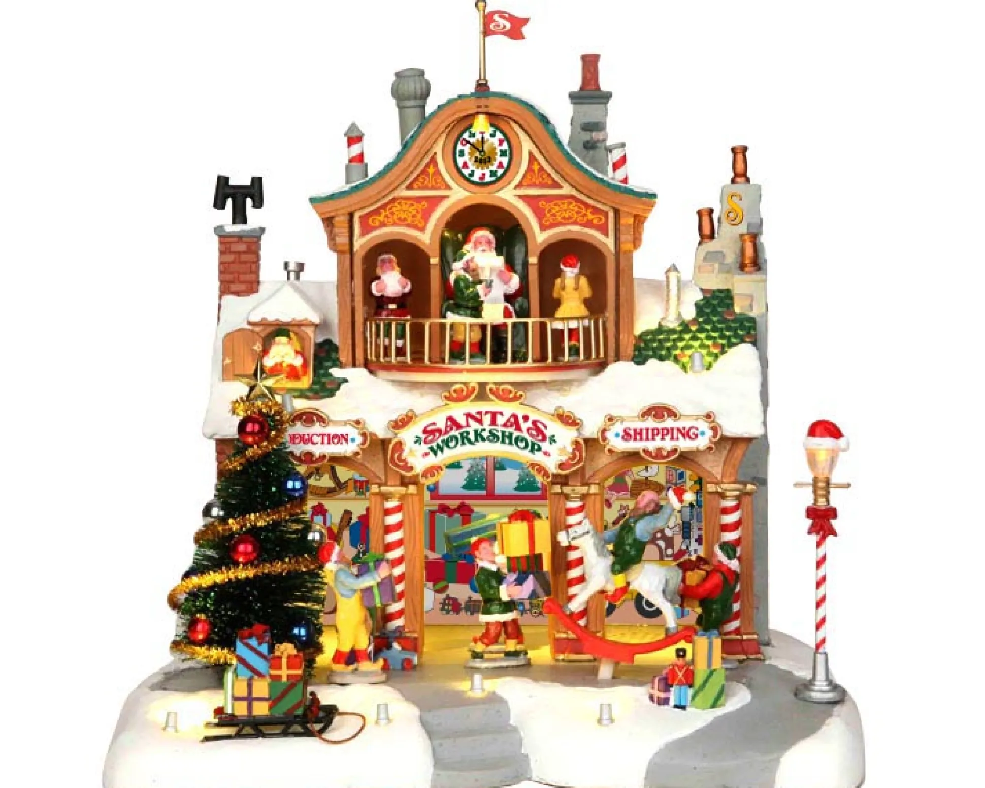 Werkplaats van de kerstman, met 4,5v adapter