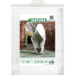 Winterafdekhoes met ritssluiting 150cmx2m wit