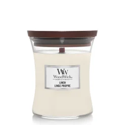 Woodwick Geurkaars linen medium