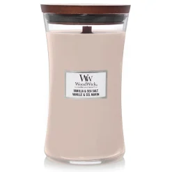 Woodwick Geurkaars vanilla & sea salt Large