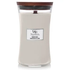 Woodwick Geurkaars warm wool Large