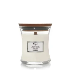 Woodwick Geurkaars white teak mini