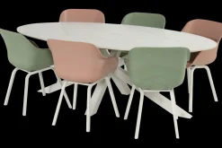 Xander tafel ovaal wit