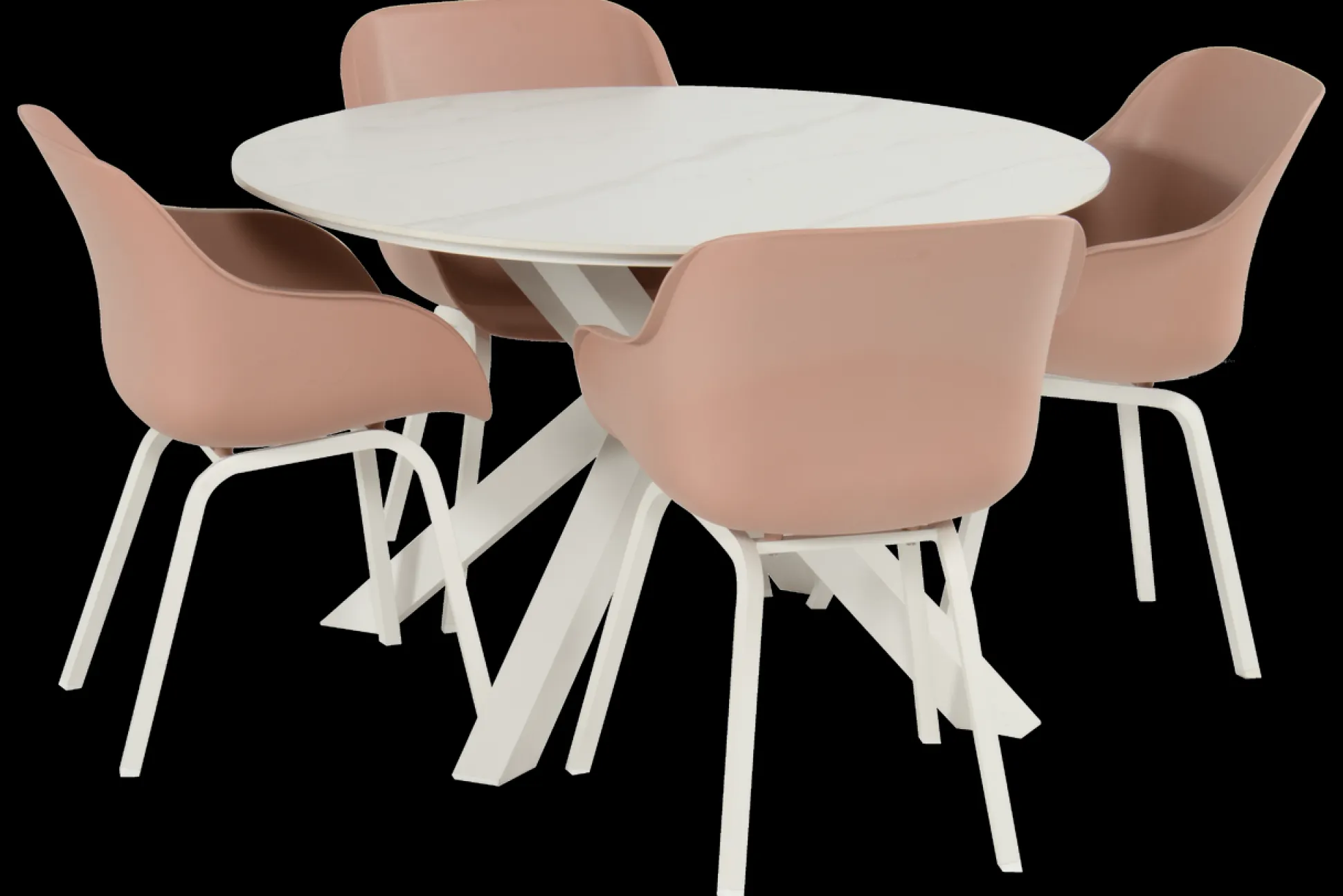 Xander tafel rond wit